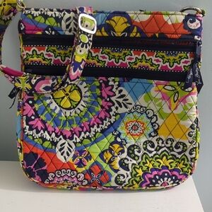 Vera Bradley Floral Crossbody Shoulder Bag Rio Retired Multicolor Retro